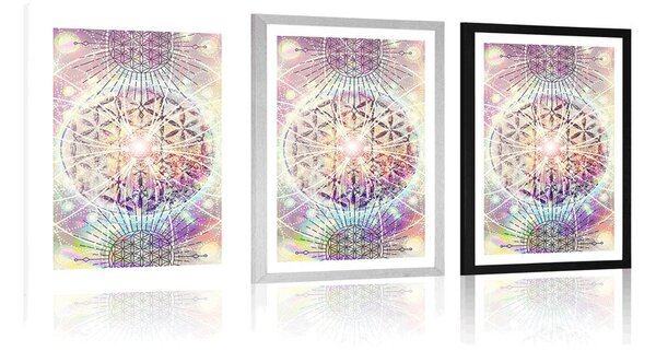 Poster cu passepartout Mandala în design interesant