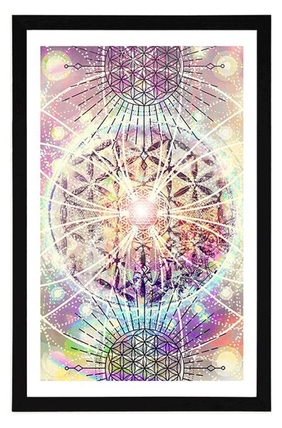 Poster cu passepartout Mandala în design interesant