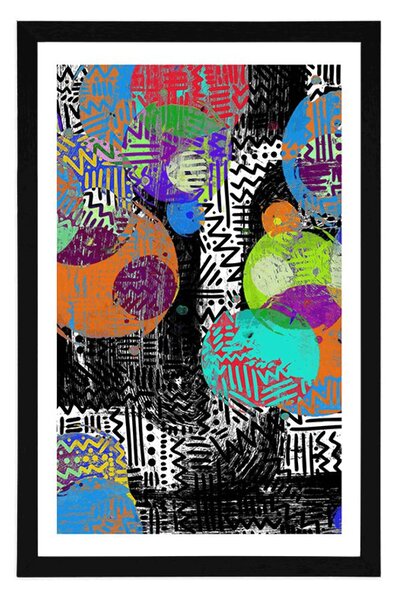 Poster cu passepartout compoziție abstractă