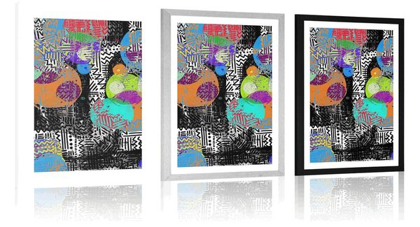 Poster cu passepartout compoziție abstractă