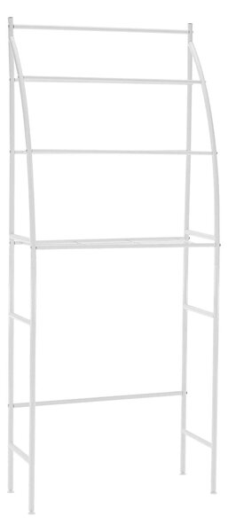 Etajera baie VIMERA, alb, metal, 69x30x166 cm