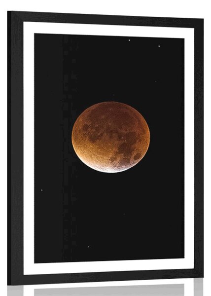 Poster cu passepartout lună pe cerul nopții