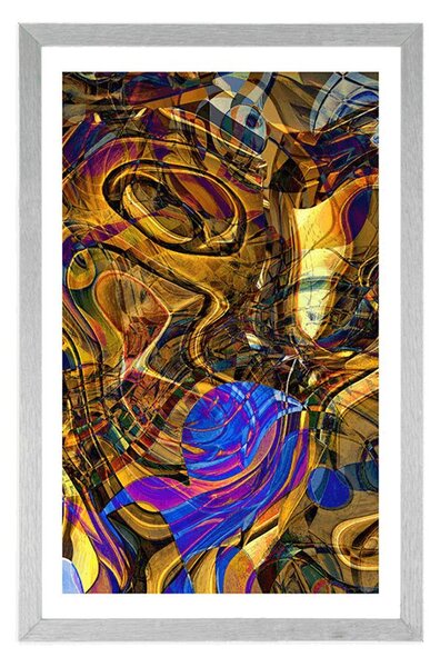 Poster cu passepartout plin de artă abstractă