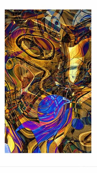 Poster cu passepartout plin de artă abstractă