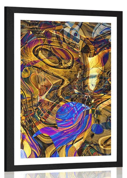 Poster cu passepartout plin de artă abstractă