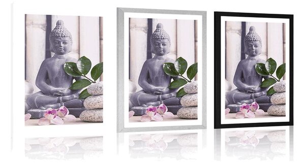 Poster cu passepartout Buddha wellness