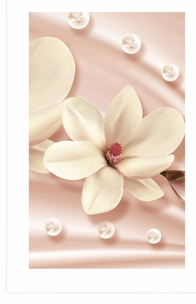 Poster cu passepartout magnolie de lux