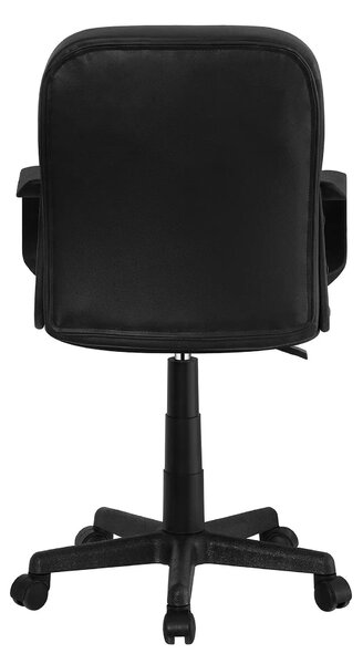 Scaun birou AYLA NEW, negru, piele ecologica/plastic, 55x59.5x89/101 c
