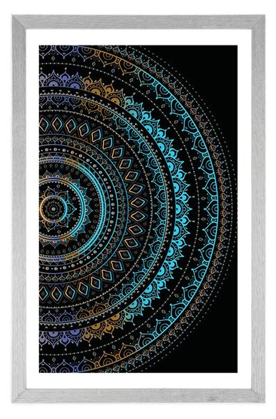 Poster cu passepartout Mandala cu model de soare