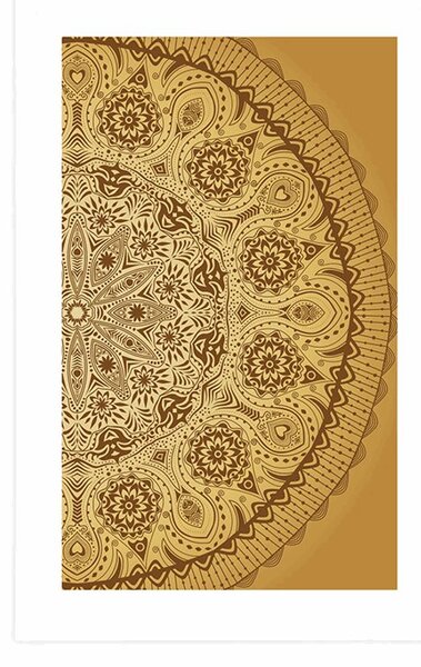Poster cu passepartout Mandala ornamentală cu dantelă