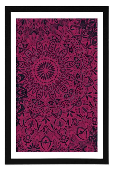 Poster cu passepartout Mandala elegantă
