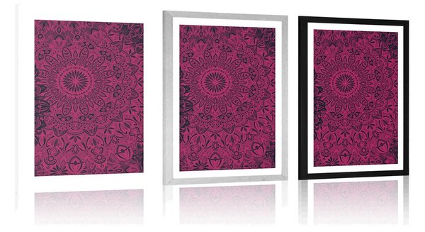 Poster cu passepartout Mandala elegantă