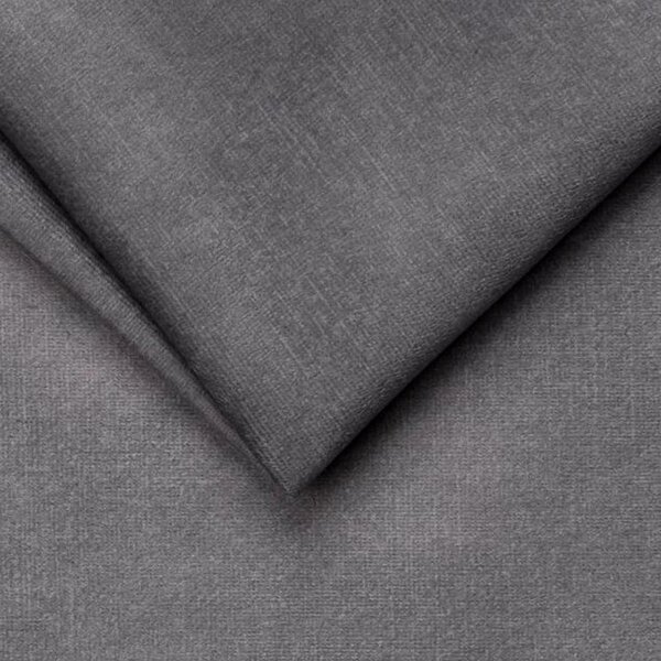 Pat NAOMI SR 180x200, stofa catifelata gri - Palladium 16, somiera met