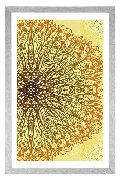 Poster cu passepartout ornament etnic unic