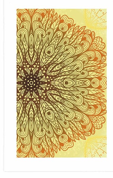 Poster cu passepartout ornament etnic unic
