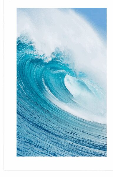 Poster cu passepartout valul de mare