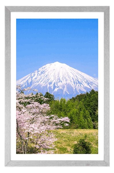 Poster cu passepartout vulcan Fuji