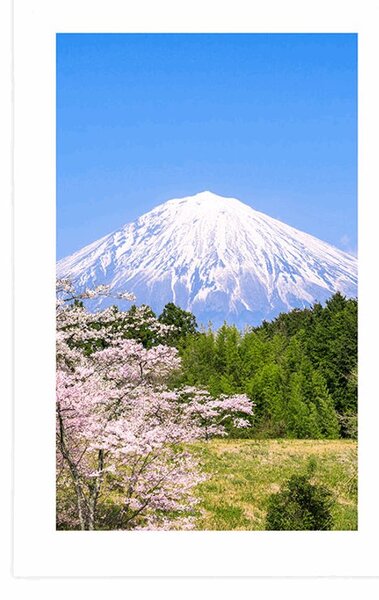 Poster cu passepartout vulcan Fuji
