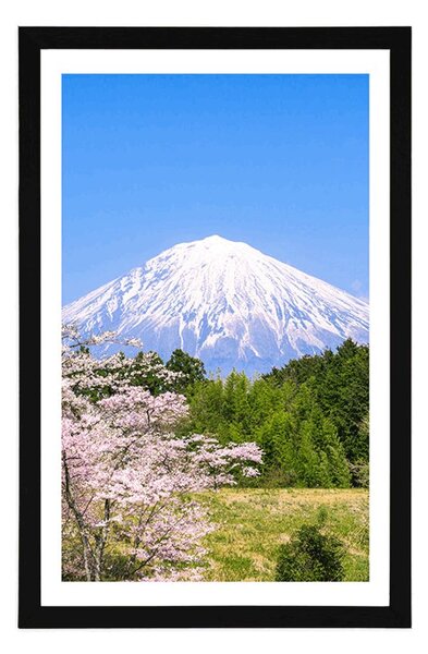 Poster cu passepartout vulcan Fuji