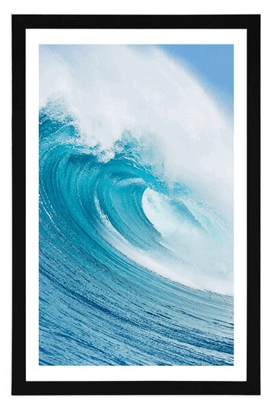 Poster cu passepartout valul de mare