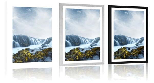 Poster cu passepartout cascade nobile