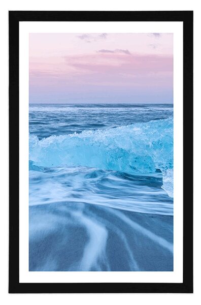 Poster cu passepartout ocean de gheață