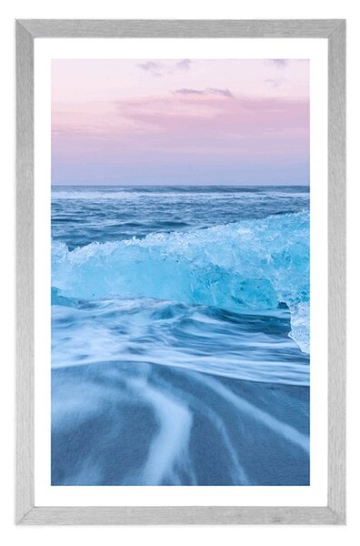 Poster cu passepartout ocean de gheață