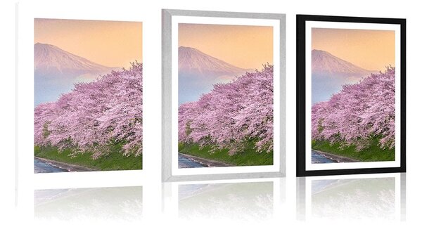 Poster cu passepartout Japonia frumoasă