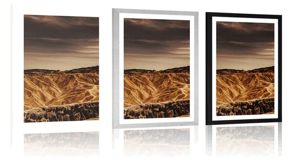 Poster cu passepartout parcul Național Death Valley în America