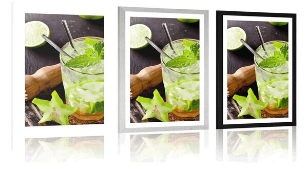 Poster cu passepartout Mojito delicios
