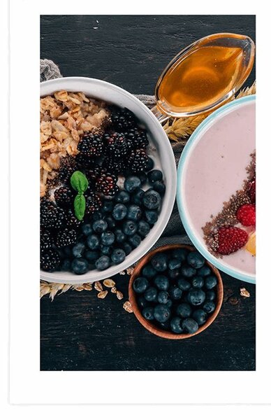 Poster cu passepartout variații gustoase de muesli