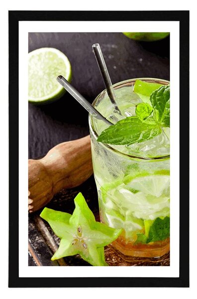 Poster cu passepartout Mojito delicios