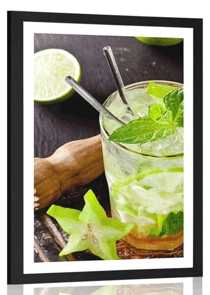 Poster cu passepartout Mojito delicios