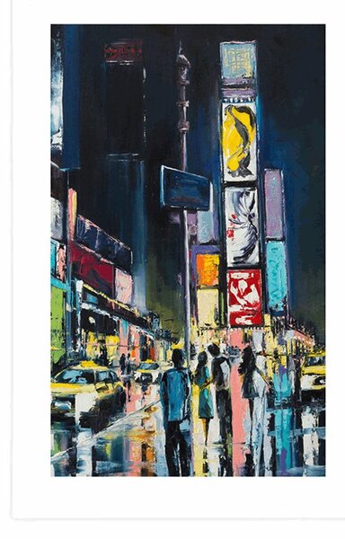 Poster cu passepartout New York colorat