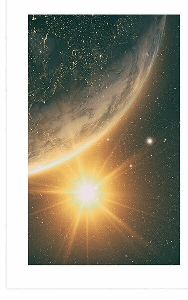 Poster cu passepartout vedere din univers