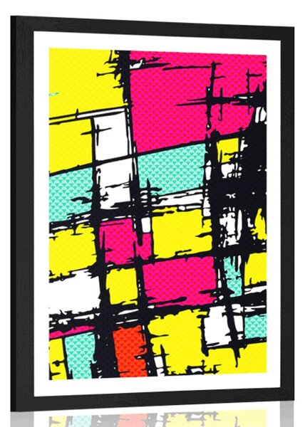 Poster cu passepartout pop-art de stil