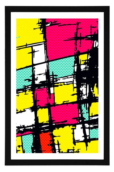 Poster cu passepartout pop-art de stil
