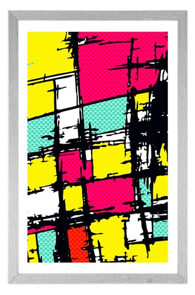Poster cu passepartout pop-art de stil
