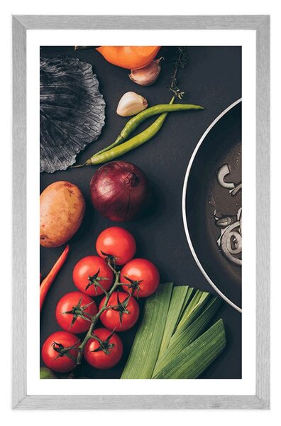 Poster cu passepartout artă culinară