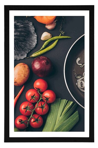 Poster cu passepartout artă culinară