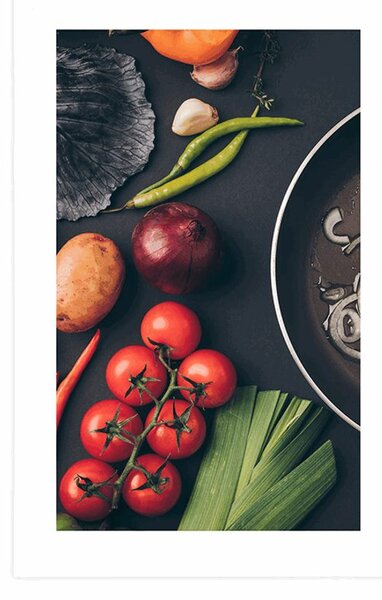 Poster cu passepartout artă culinară