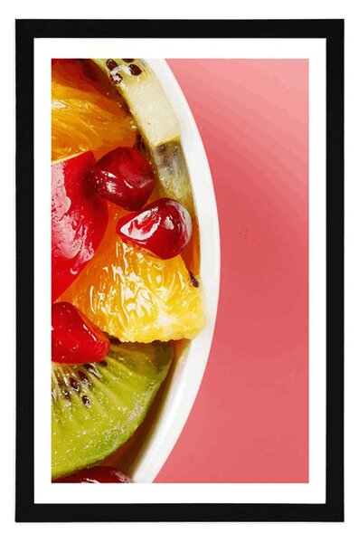 Poster cu passepartout salată de fructe de vară