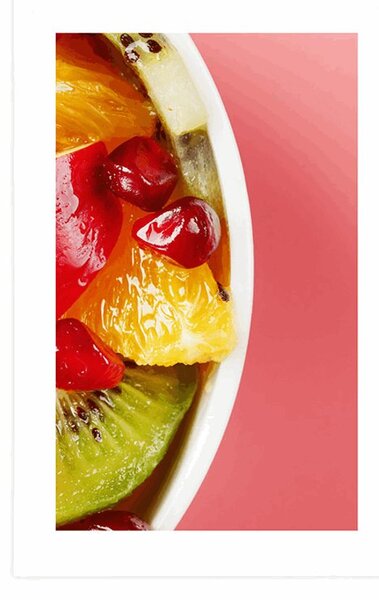 Poster cu passepartout salată de fructe de vară