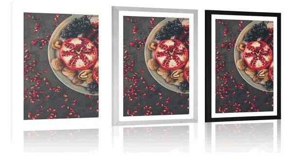 Poster cu passepartout amestec cu rodie