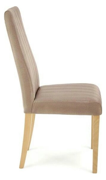 Scaun DIEGO 3, bej/stejar, stofa catifelata/lemn de fag, 47x59x99 cm