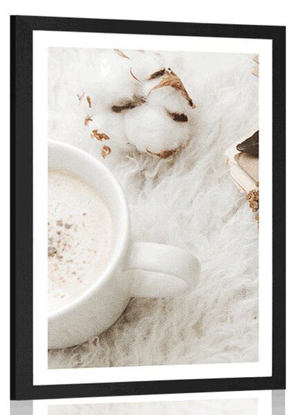 Poster cu passepartout cafea de dimineață
