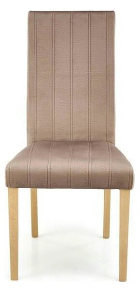 Scaun DIEGO 3, bej/stejar, stofa catifelata/lemn de fag, 47x59x99 cm