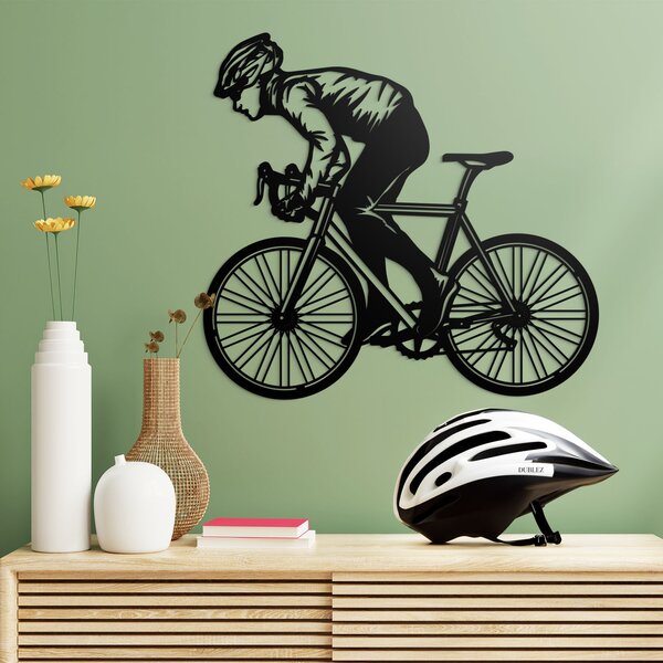 DUBLEZ | Cadou pentru un biciclist - Tablou din lemn pentru perete
