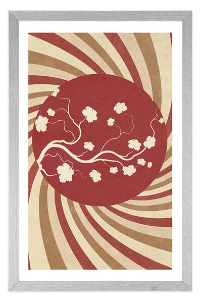 Poster cu passepartout fundal grunge asiatic