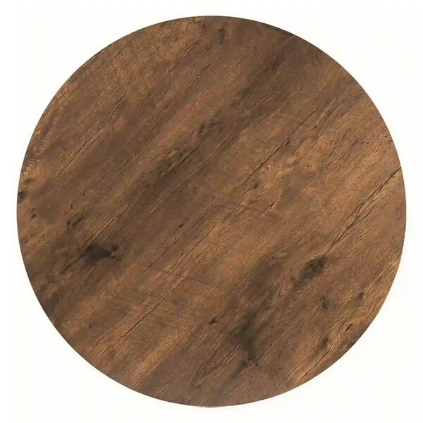 Masa rotunda lemn bucatarie AMADEO II, nuc/negru mat, 90x76 cm